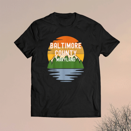 From Baltimore County Maryland Vintage Sunset Shirt