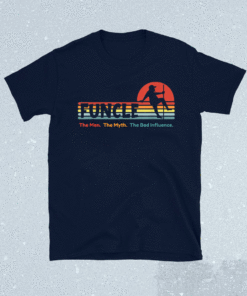 Funcle Uncle The Man Myth Bad Influence Sunset Dance Vintage Shirt