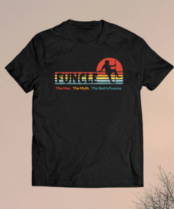 Funcle Uncle The Man Myth Bad Influence Sunset Dance Vintage Shirt