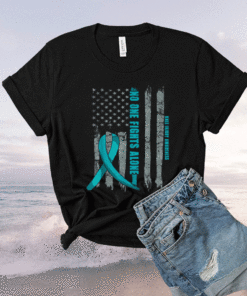 Knee Injury Awareness ACL MCL Related Teal Ribbon T-Shirt