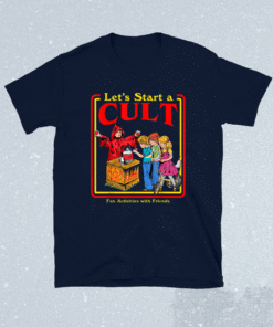 Let's Start a Cult Satanic Vintage Horror Edgy Shirt