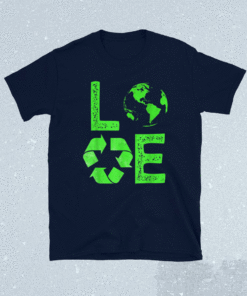 Love Earth Day 90s Planet Vintage Recycling Shirt