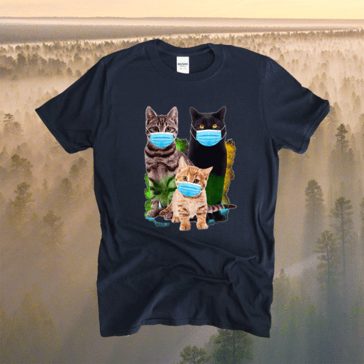 MOTHER'S DAY 2021 MOM LIFE Cats Masked Shirt