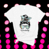 Pe Teacher Messy Bun Life Hair Glasses Phys Ed Shirt