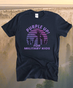 Purple up for military kids for teacher appreciation shirt