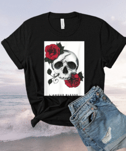 Red Rose Skull's Dancing of Passion Shirt