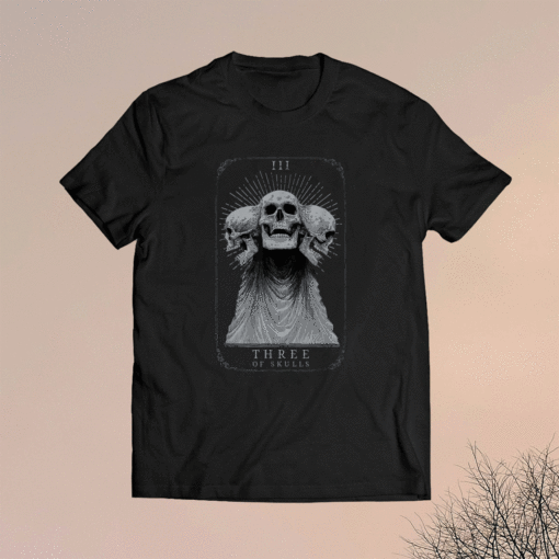 Showdown Anniversary Three of Skulls Black Shirt