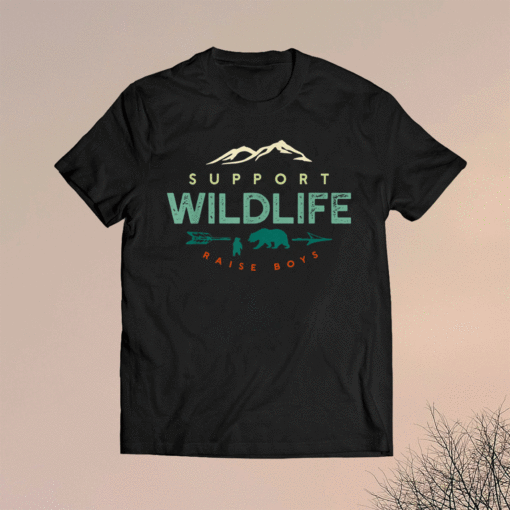 Support Wildlife Raise Boys Shirt