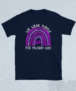 We Wear Purple up for Military Kids Military Child Month Shirt