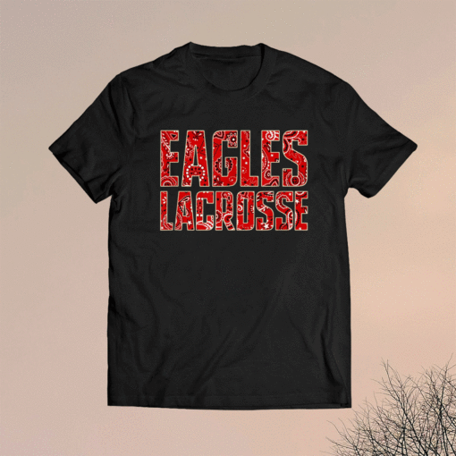 BC Eagles Lacrosse Red Bandana Shirt