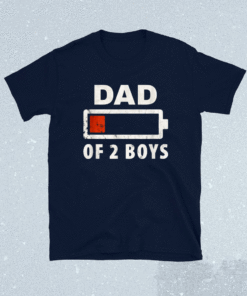 Dad of 2 Boys Father's Day Shirt