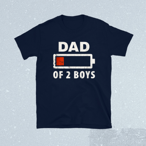 Dad of 2 Boys Father's Day Shirt