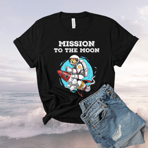 Doge-1 Mission To The Moon Dogecoin Hodl Funny Doge Crypto Shirt