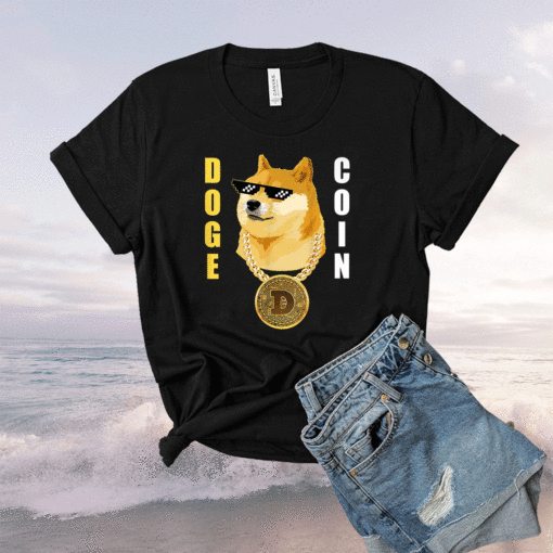 Dogecoin Cryptocurrency Thug Doge Gansta Crypto Altcoin Shirt