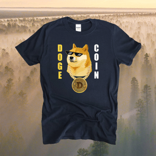 Dogecoin Cryptocurrency Thug Doge Gansta Crypto Altcoin Shirt