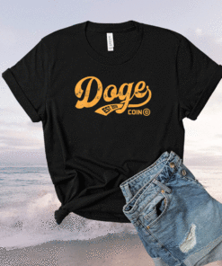 Dogecoin Doge Coin Retro Vintage Logo Crypto Currency Meme Shirt