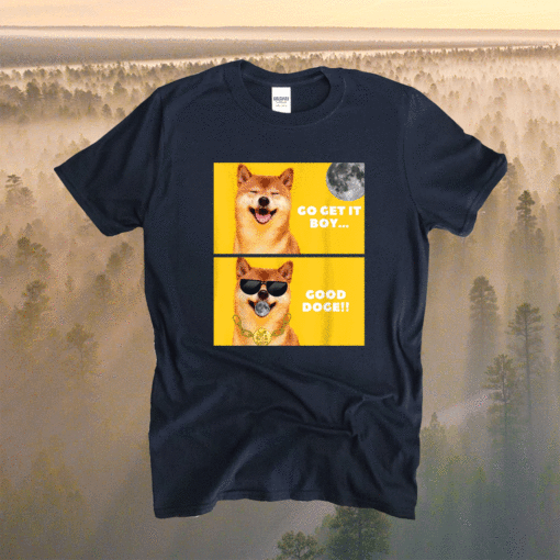 Dogecoin to the Moon Good Doge Shirt