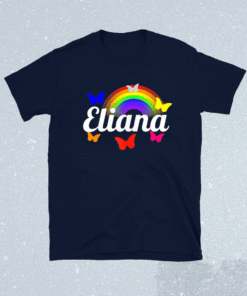 Eliana Name Introduction Kidcore Rainbow Hello Kindergarten Shirt