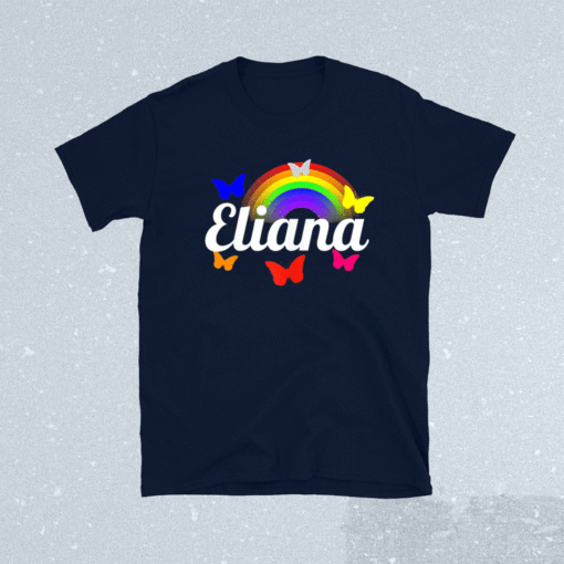 Eliana Name Introduction Kidcore Rainbow Hello Kindergarten Shirt