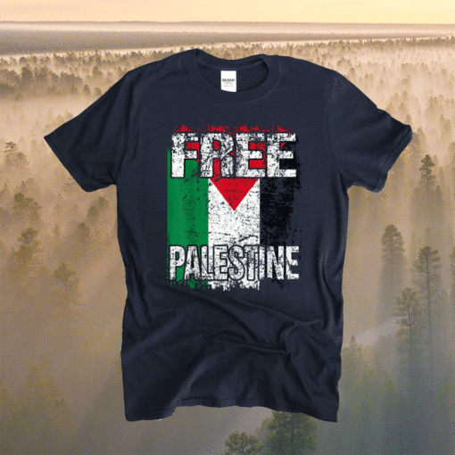 FREE PALESTINE FLAG Vintage BIG PALESTINE FLAG Shirt - Image 2