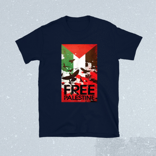 Free Gaza Palestine Flag Arabic Shirt