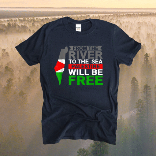 Free Gaza Palestine Flag Shirt