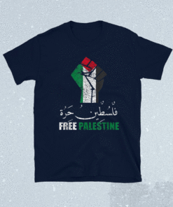 Free Palestine Arabic support Palestine and Gaza Jerusalem Shirt