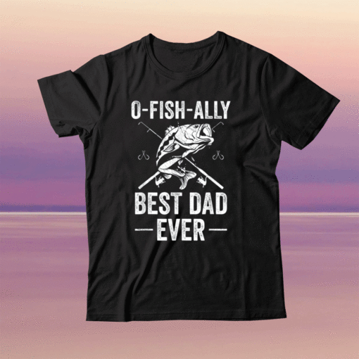 Funny Fishing Dad Fisherman Best Dad Ever Fish Man Shirt