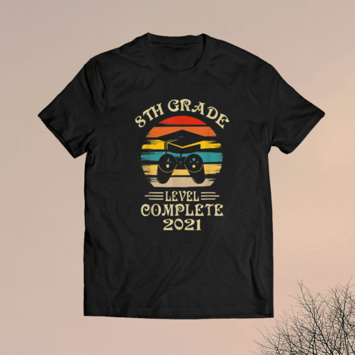 Gamer 8th Grade Graduation For Girls Boys 2021 Shirt