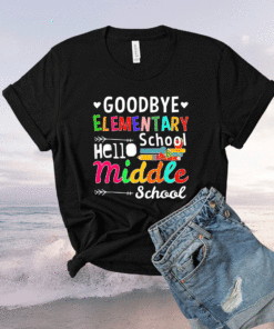 Hello Middle School Graduation Elementary School Shirt