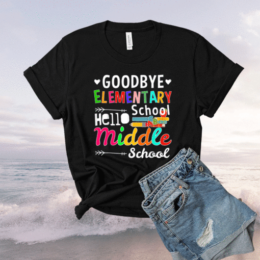 Hello Middle School Graduation Elementary School Shirt