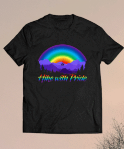 Hike With Pride Rainbow Sunset Shirt