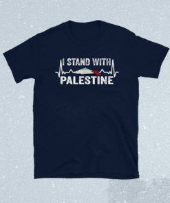 I Stand with Palestine Palestinian Map Free Palestine T-Shirt