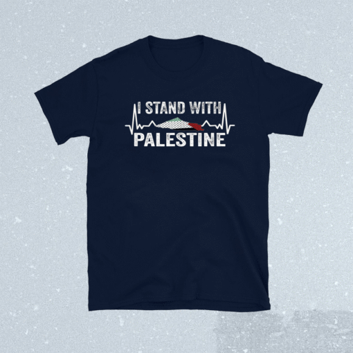 I Stand with Palestine Palestinian Map Free Palestine T-Shirt