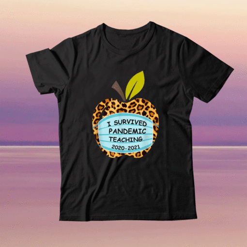 I Survived Pandemic Teaching 2020 2021 Apple Wear Face Mask Shirt