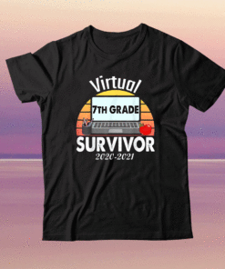 I Survived Virtual School 7th Grade Survivor 2020-2021 Shirt