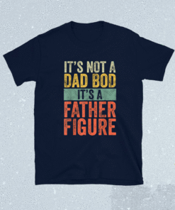 It's Not A Dad Bod It's A Father Figure Funny Retro Vintage Shirt