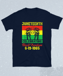 Juneteenth celebrating black freedom 1865 flag shirt