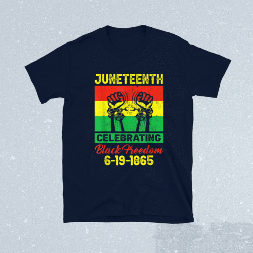 Juneteenth celebrating black freedom 1865 flag shirt