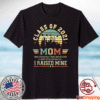 Proud Mom of a 2021 Graduate Retro Graduation Senior College T-Shirt