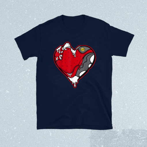 SNK Hear Graphic Tee to Match Jordan 13 Red Flint Shirt