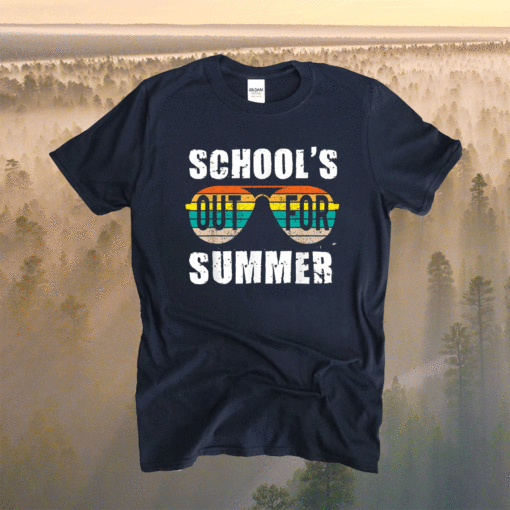 Schools Out For Summer Happy Last Day Of School Vintage Gift Shirt