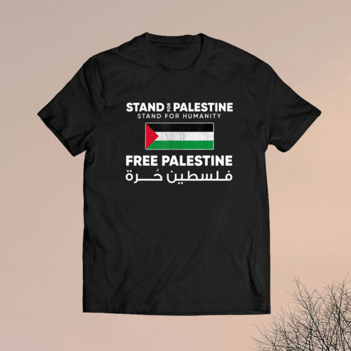 Stand For Palestine Stand For Humanity Free Palestine Flag T-Shirt