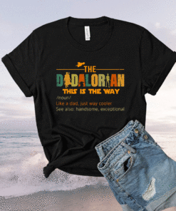 The Dadalorian Funny Like A Dad Just Way Cooler Fathers Day 2021 Shirt
