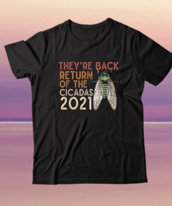 They're Back Return of Cicadas 2021 Brood X Shirt