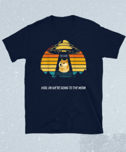 To The Moon Dogecoin Crypto Meme UFO DOGE Shirt