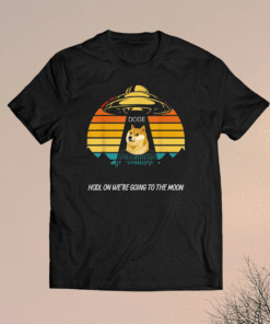 To The Moon Dogecoin Crypto Meme UFO DOGE Shirt