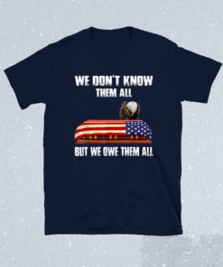 We Don't Know Them All But We Owe Them All Eagle US Army Shirt
