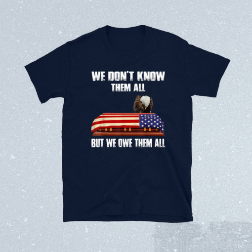 We Don't Know Them All But We Owe Them All Eagle US Army Shirt