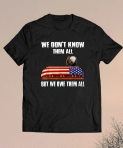 We Don't Know Them All But We Owe Them All Eagle US Army Shirt